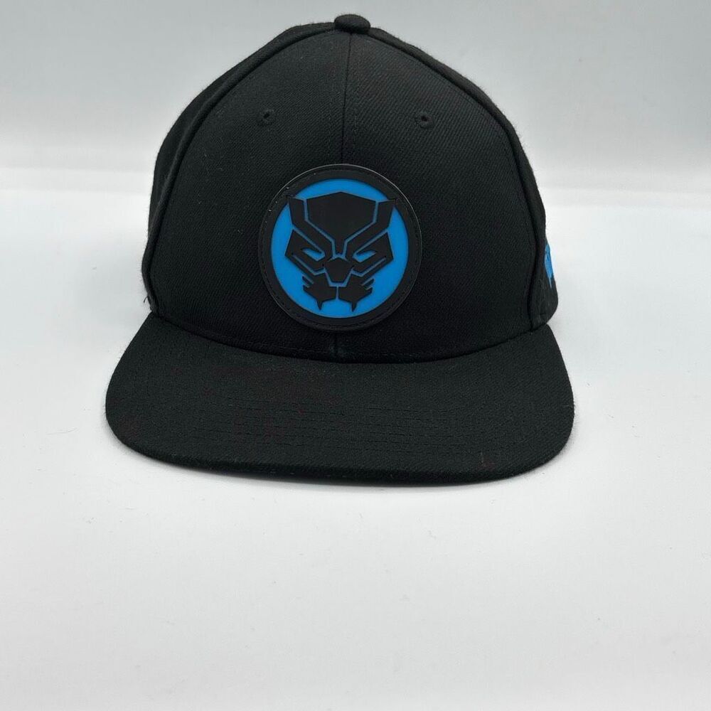 Lids Exclusive Black Panther Embroidered Logo Adjustable Hat Baseball Cap